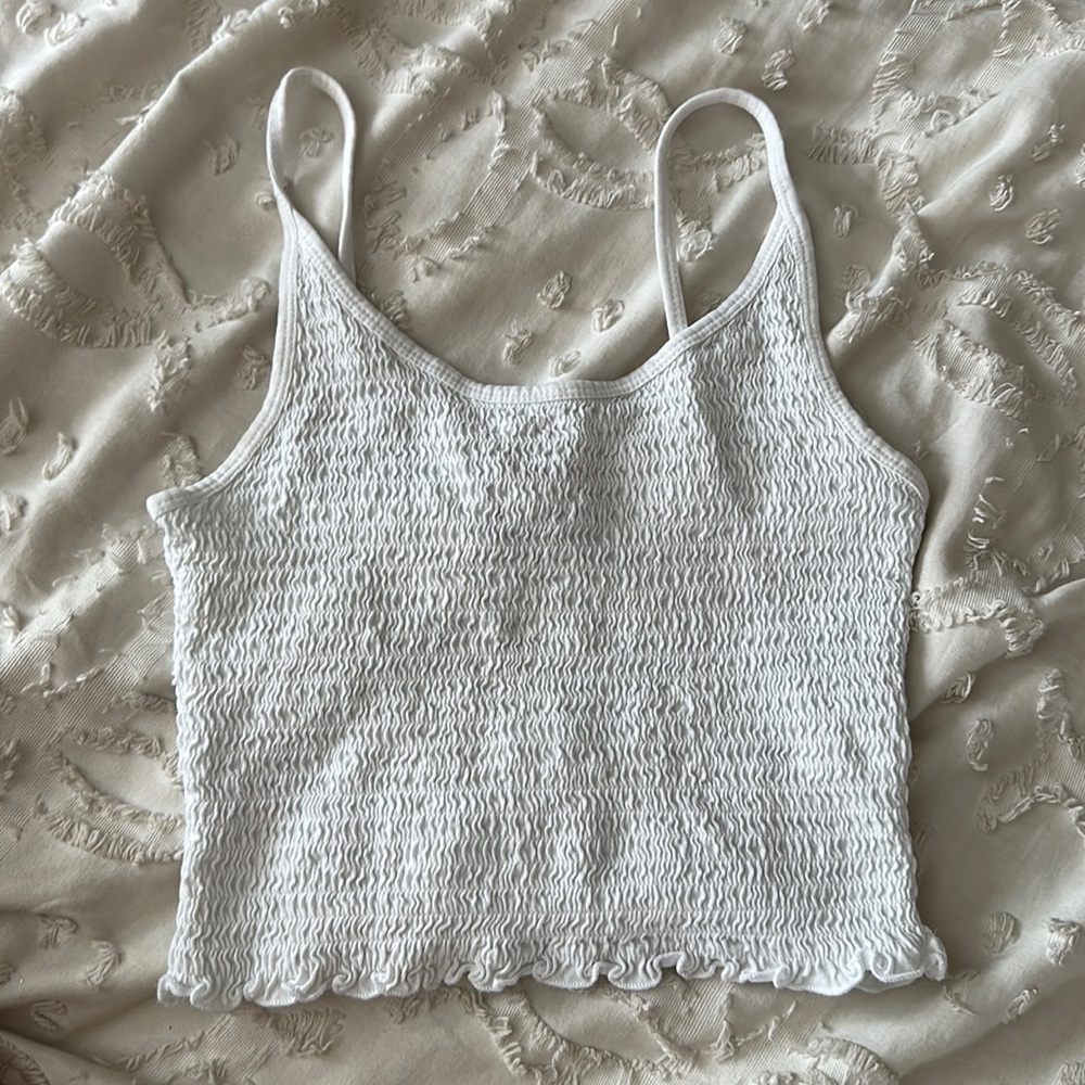 White Hollister Tank